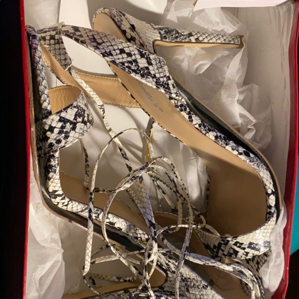 Lace up heels